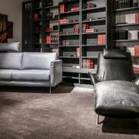 Koinor Sofa 2 sitzig, Bücherregal mit Schieberegalen, Sofa Arnstadt, Liege Arnstadt