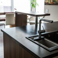 Küche Arbeitsplatte Stein Marmor Granit Spüle Silgranit Anthrazit Blanco Modular Wasserhahn Theke Küche Kaffeemaschine
