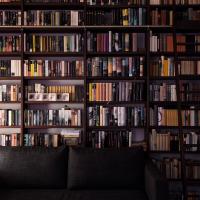 Bibliothek Classic Bücher Buch Nuss Holz Nussbaum Großzügig Riesig Mit Leiter Sofa Stehlampe Leselampe Wohnluxus Wohnen Trend Design Schlicht Klassisch Dunkel Dunkles Holz Erfurt Weimar Jena Arnstadt Ilmenau Coburg Gera Gotha Eisenach