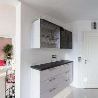 Küche Erfurt Heimautomation Bora Siemens Smarthome Beleuchtung LED Hochglanz Weiß Schwarz Weimar Jena