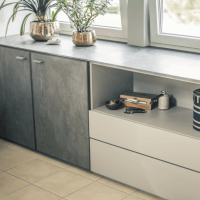 Sideboard Cabinet Kieppe Schrank Einbauschrank Einrichtung Interieur Anpassen Fenster Erfurt Jena Weimar Arnstadt Licht